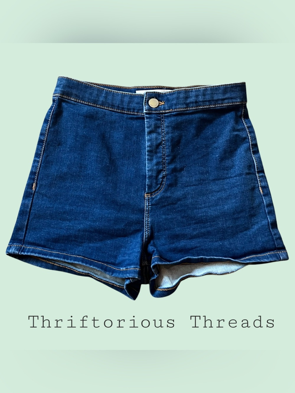 Top Shop High Waisted Denim Shorts